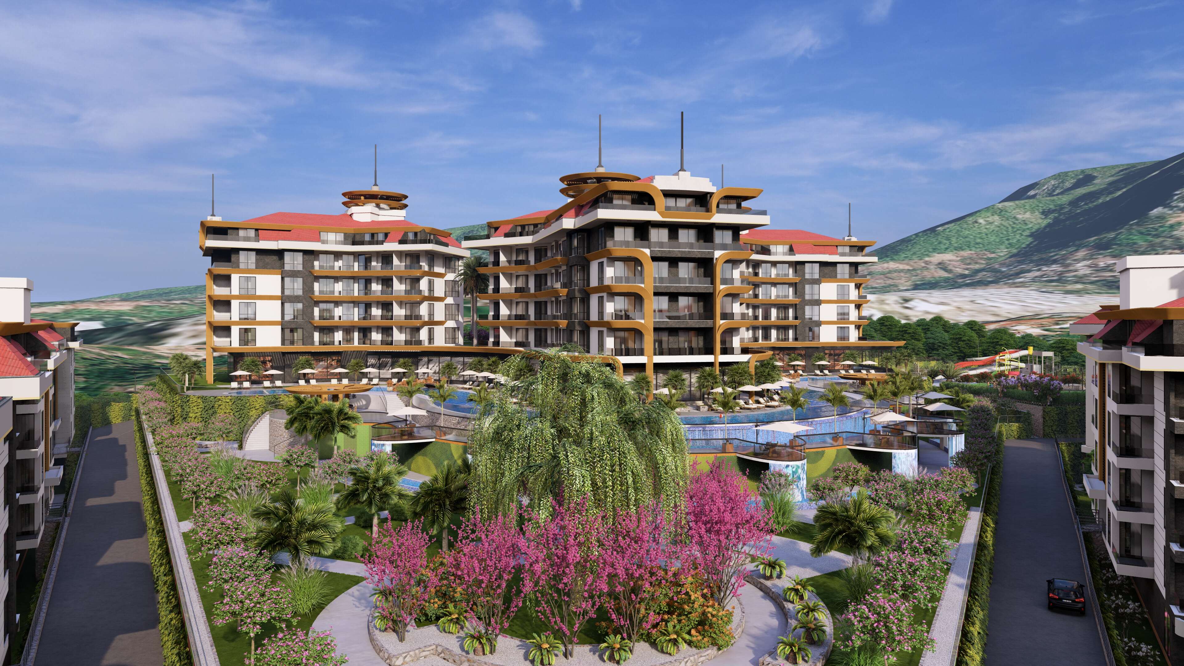 Грандиозный проект в Кестель от одной из лучших строительных компаний побережья! в Турции - фото 5