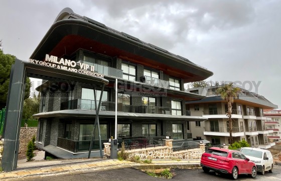 Инвестиционная квартира 1+1 с видом на море и крепость в новом комплексе в центре Алании в Турции - фото 5