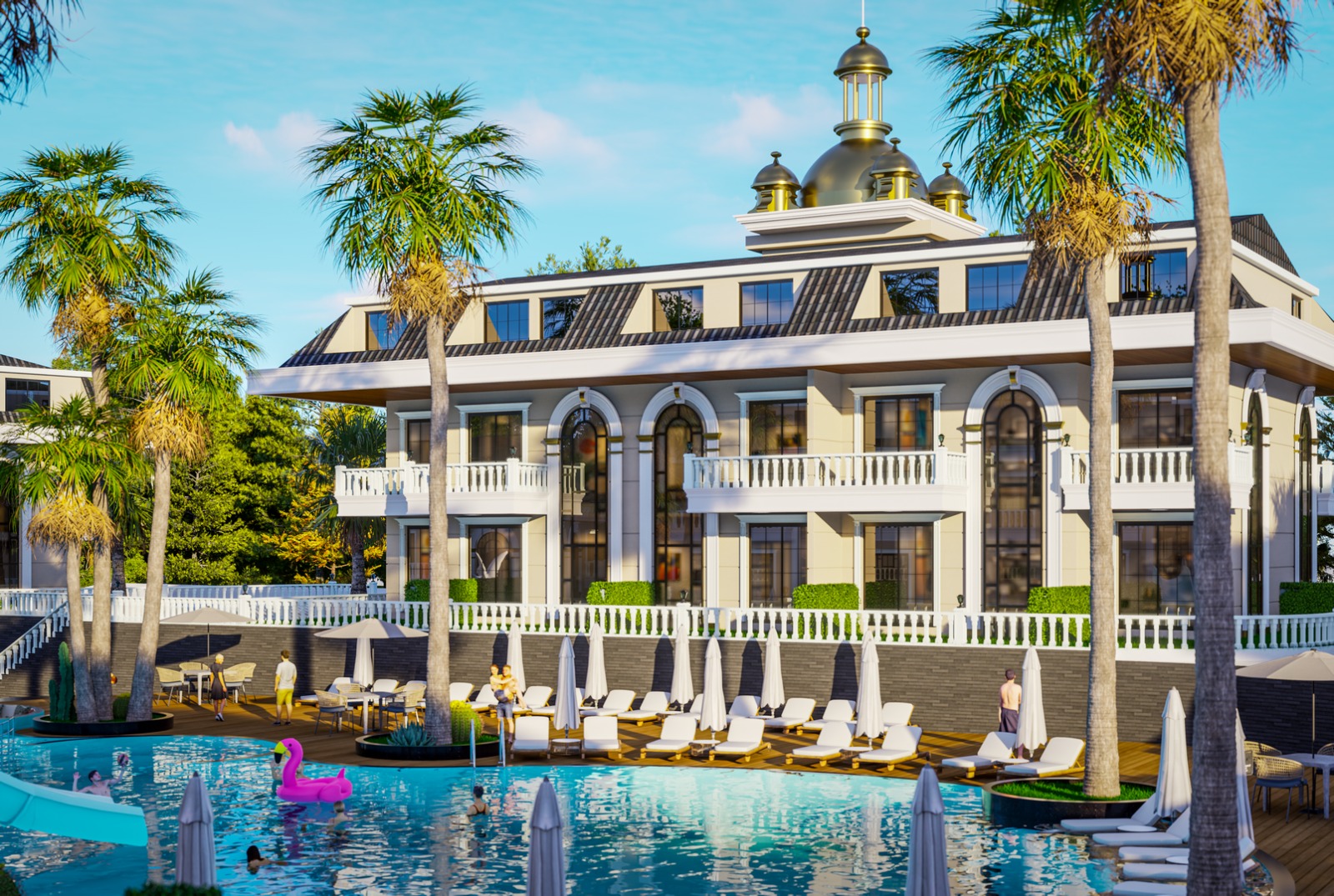 Роскошный комплекс с инфраструктурой пятизвездочного отеля в Инжекуме в Турции - фото 1