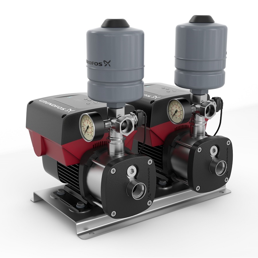 CMBE TWIN 5-31 Schuko  Насосная установка CMBE TWIN с предустановленной вилкой Schuko на каждом насосе с кабелем 1,5 м  Grundfos