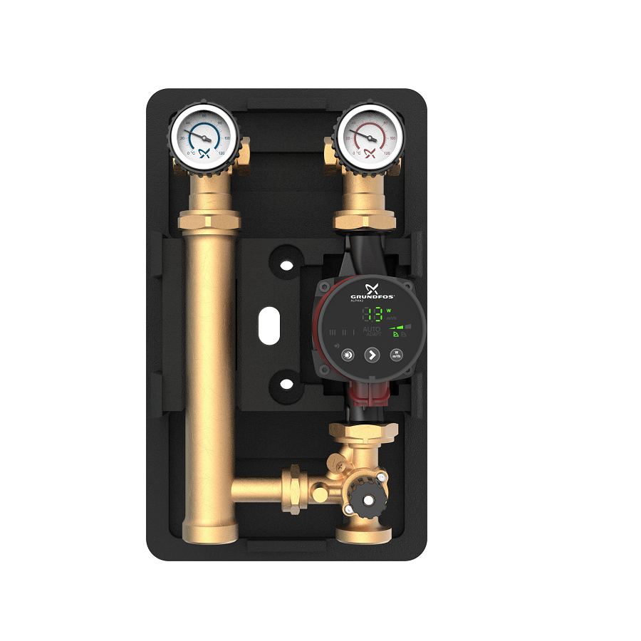 Насосная группа HEATMIX M25 ALPHA2 80 Rp 1"/ G 1 1/2" Grundfos