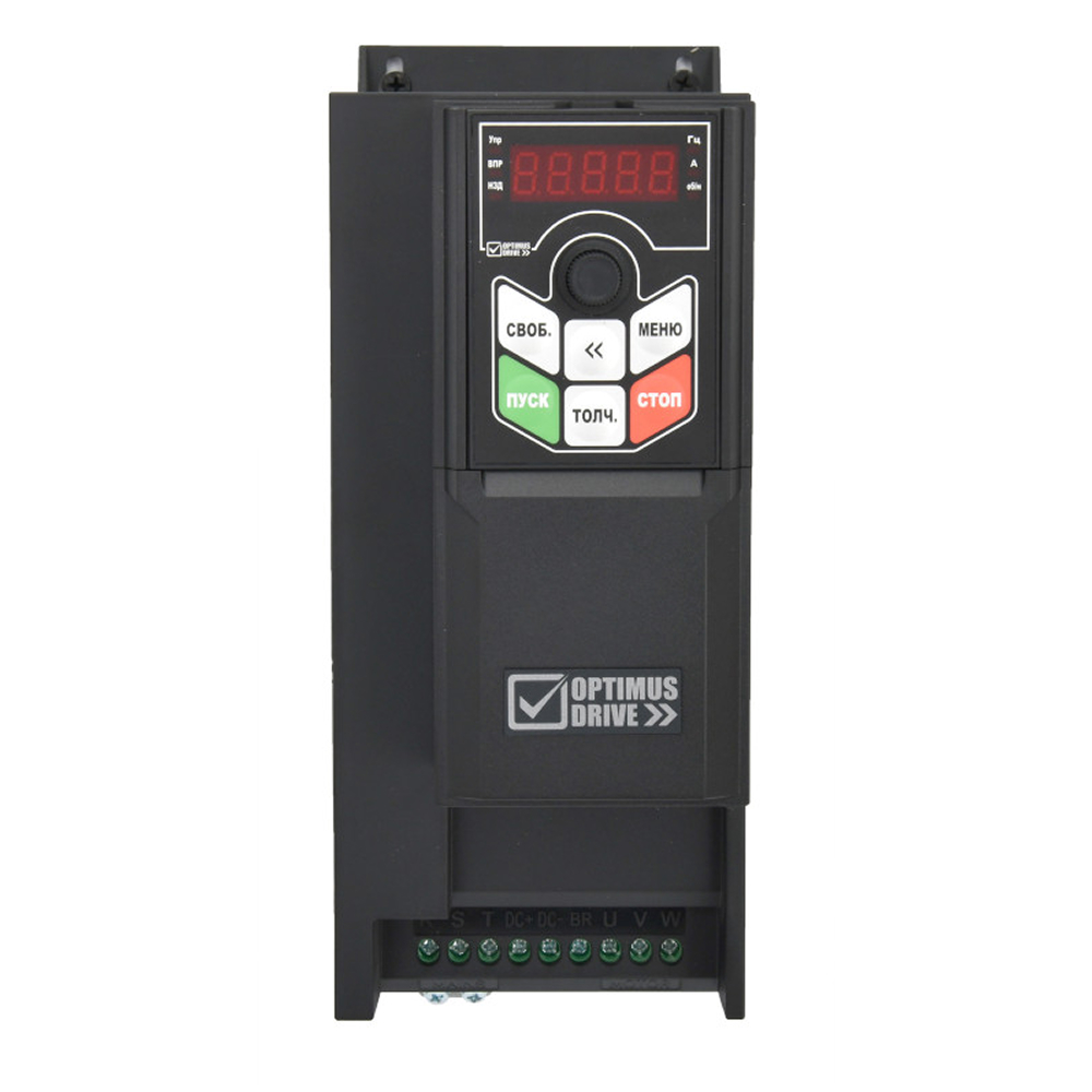 OPTIMUS DRIVE AD800P-4T1D5-PU0PCU0P, Преобразователь частоты, 3х380В, 1.5кВт, 3,8А, IP20, ЭМС С3, встр.торм.ключ