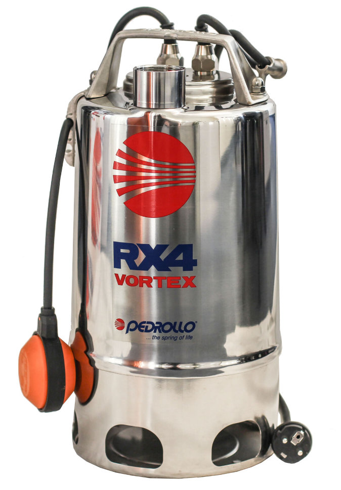 Погружной дренажный насос Pedrollo RXm 4/40 10м из нерж.стали для грязной воды