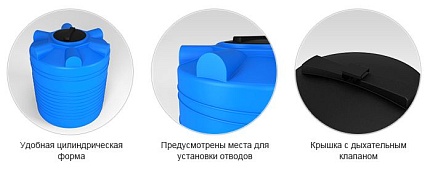 Емкость ЭВЛ-Т 200 синий