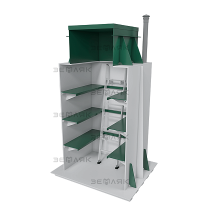 Погреб ЗЕМЛЯК Стандарт 1500x1200x2500 мм