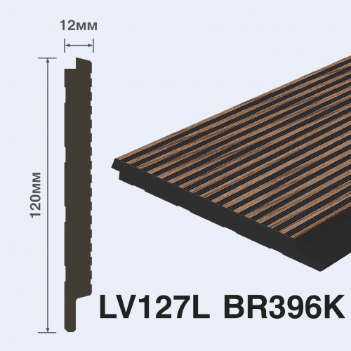 Лепнина Hi Wood Декоративные панели LV127L BR396K