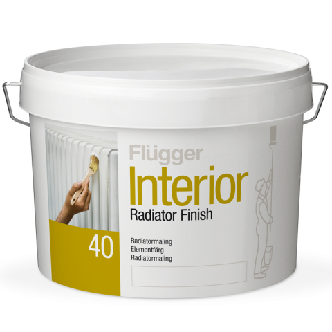 Краска для радиаторов и труб отопления Flugger Interior Radiator Finish (Флюггер Интерьер Радиатор Финиш)