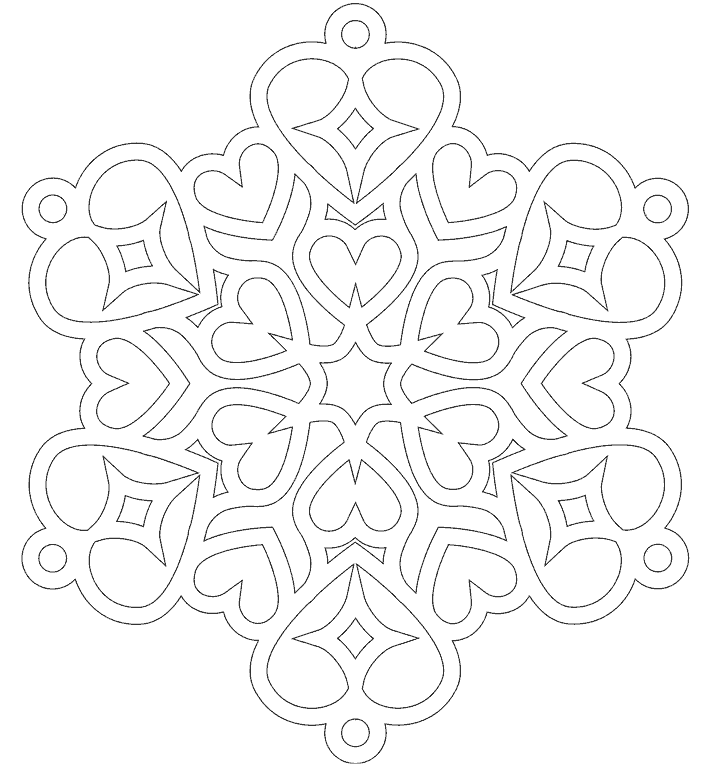 Ажурная снежинка