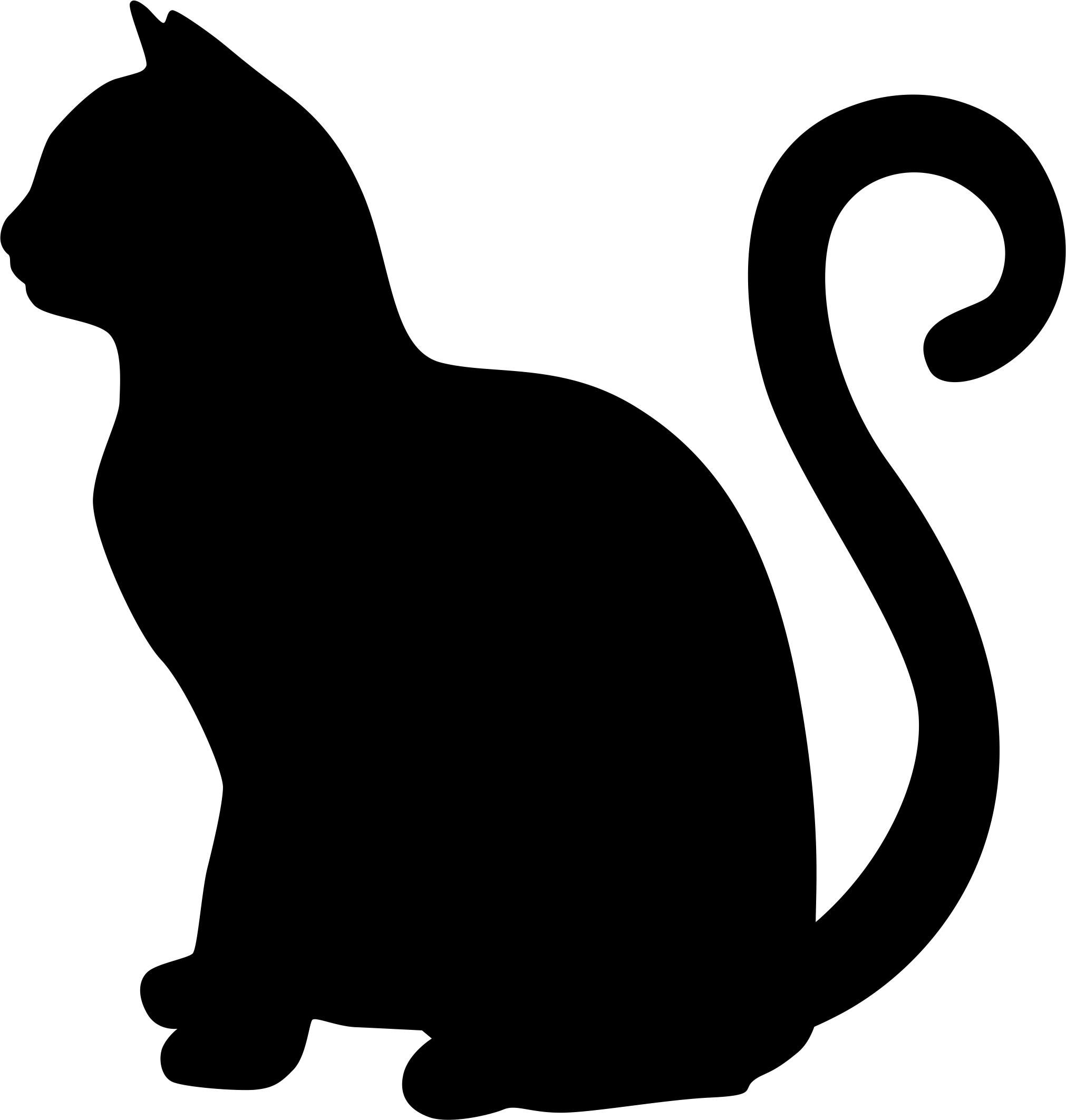 Черная кошка
