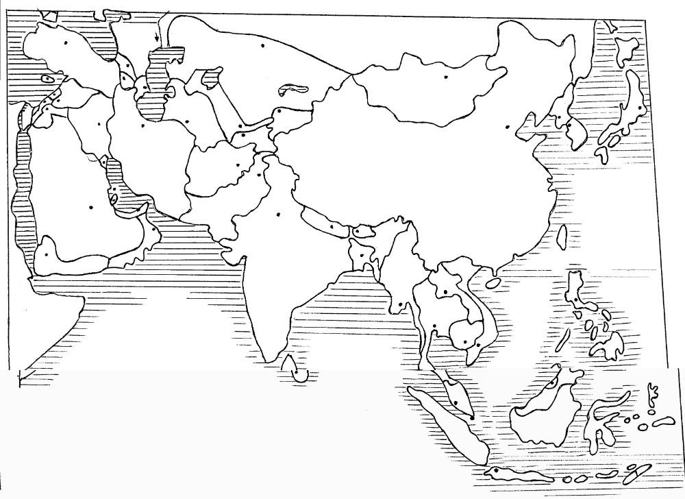 Карта Азии