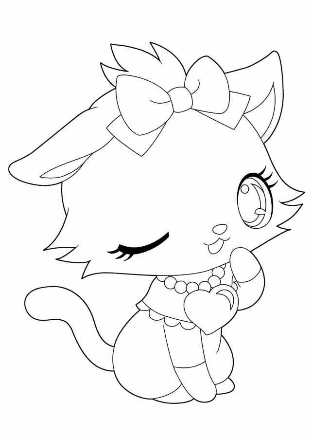 Кошечка с бантиком