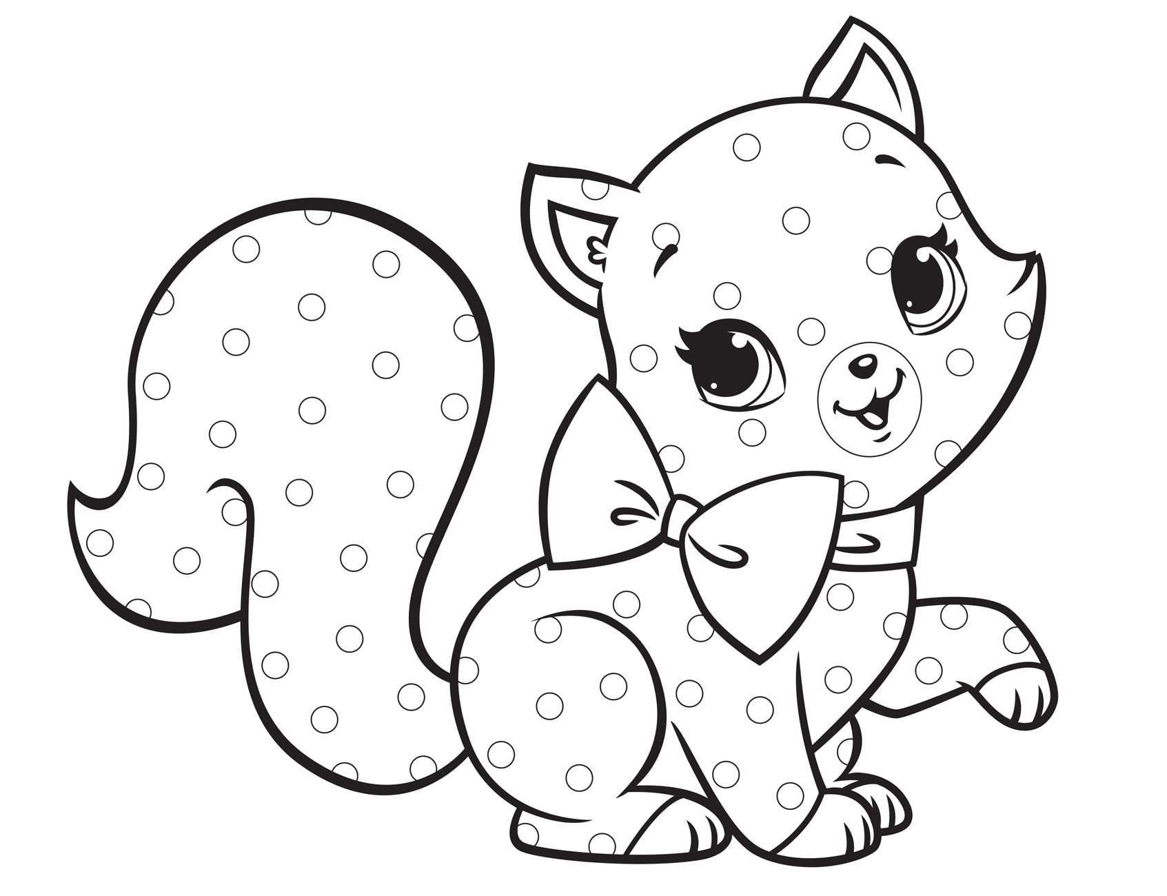 Кошечка с бантиком 2