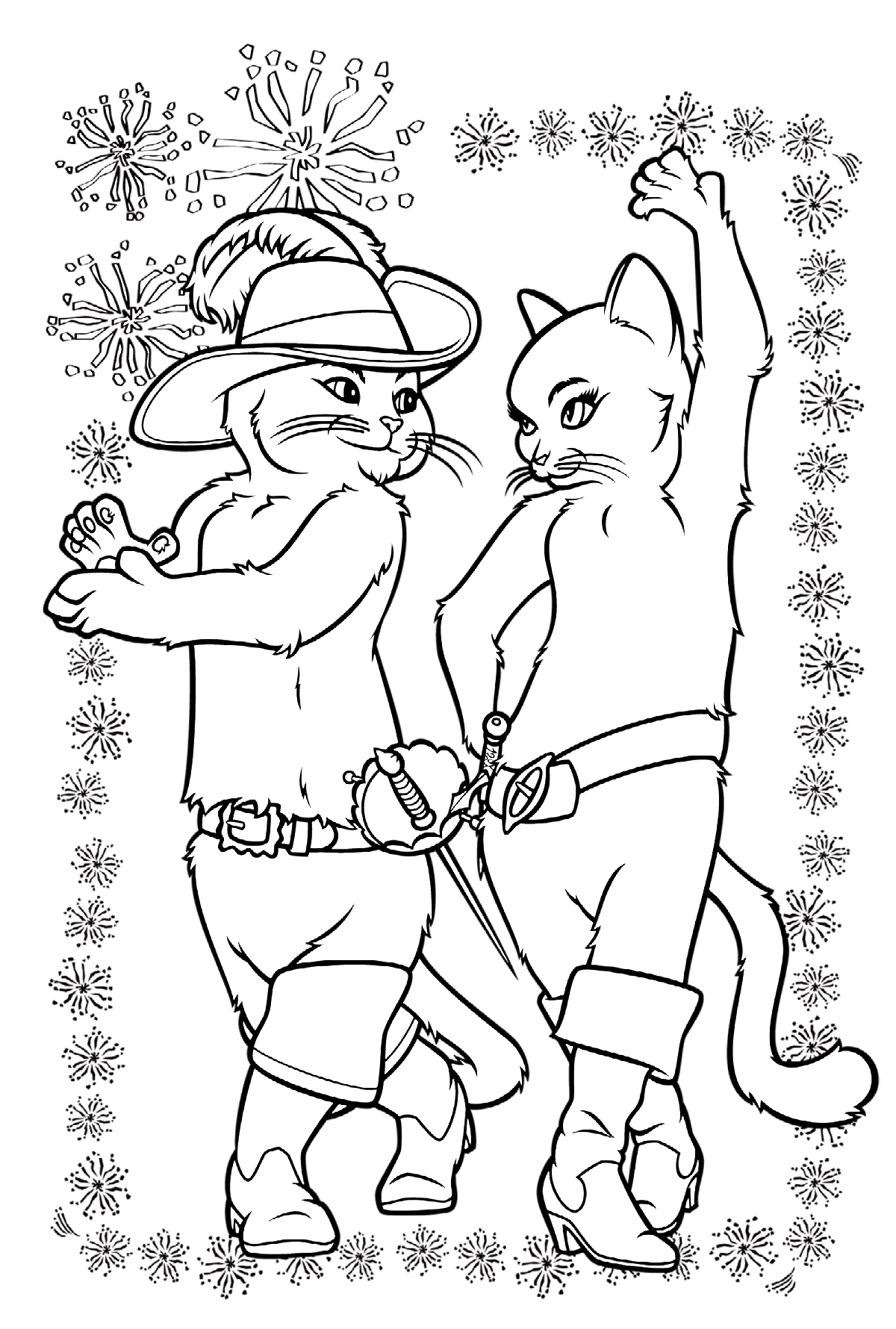 Кот и кошечка