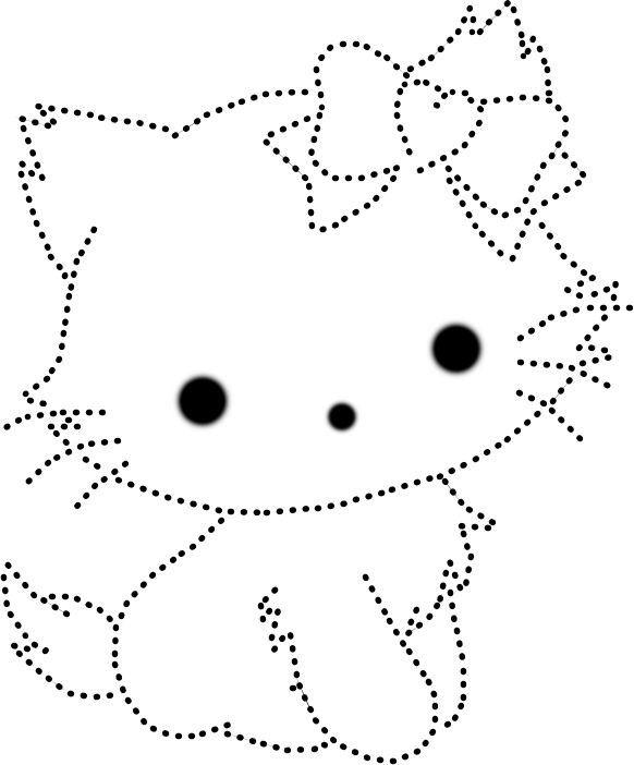 Котик по точкам