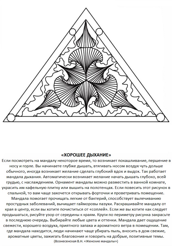 Мандала раскраска значение