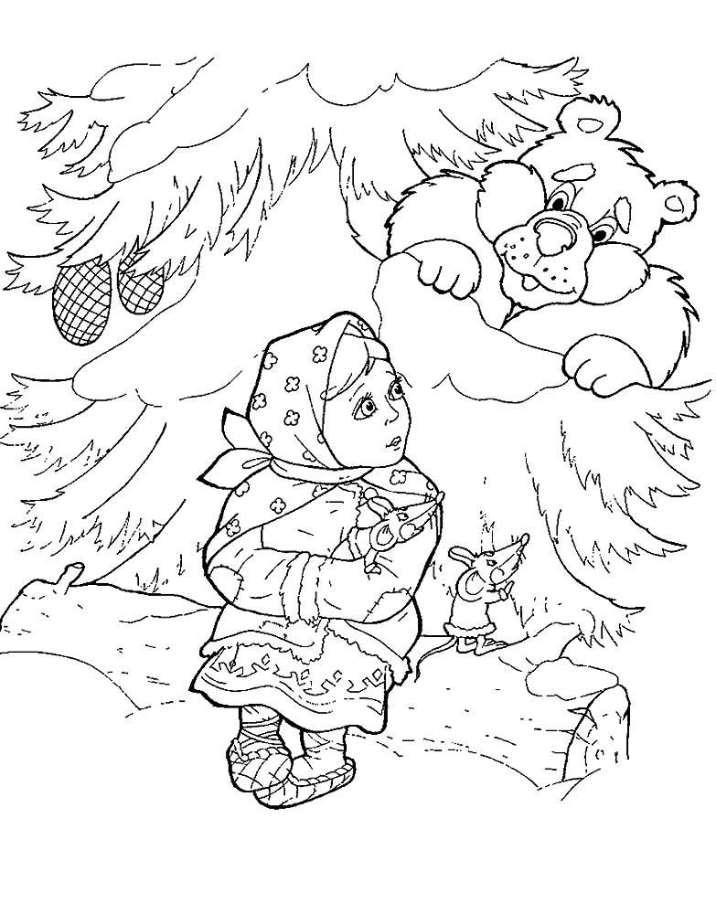 Падчерица и медведь