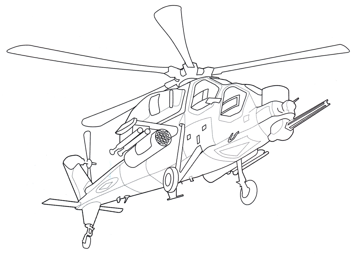 Раскраска A.129 Mangusta