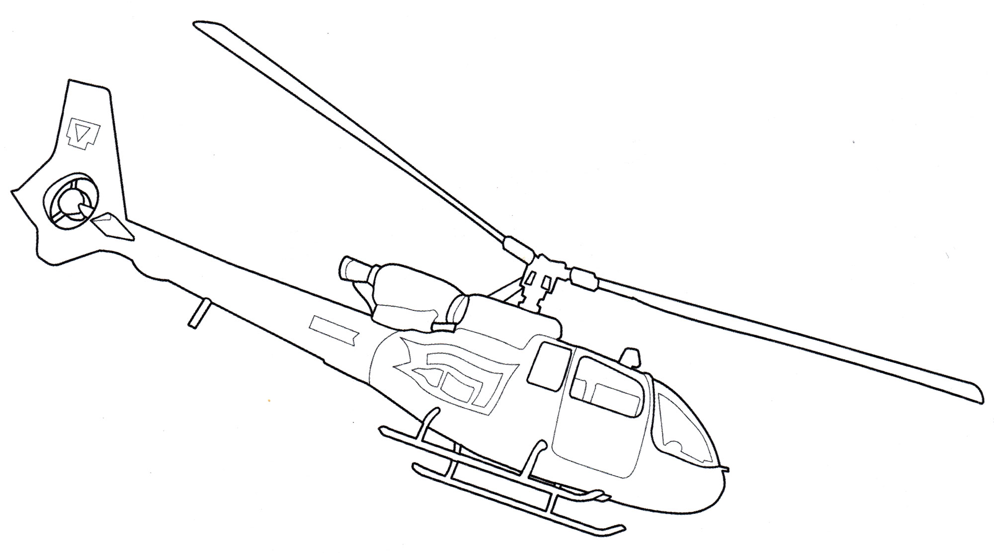 Раскраска AS.342 «Газель»
