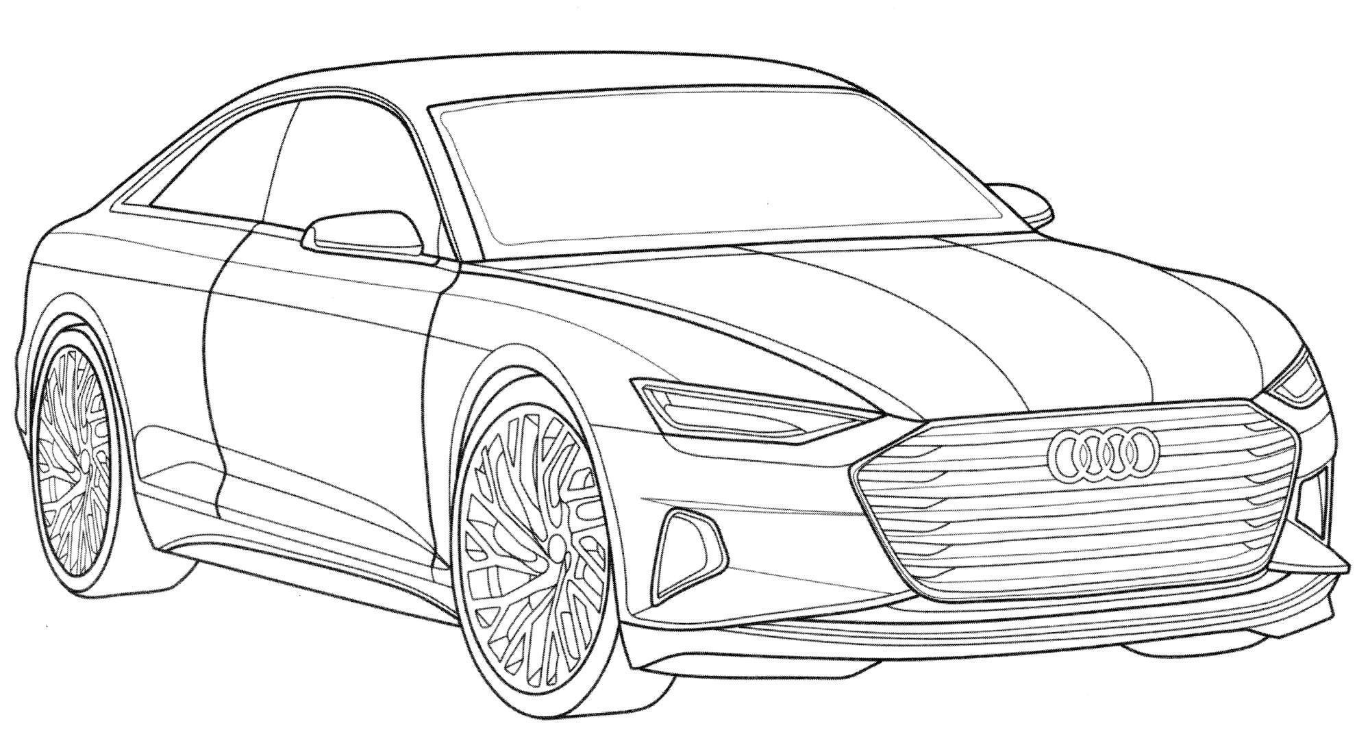 Раскраска Audi A9