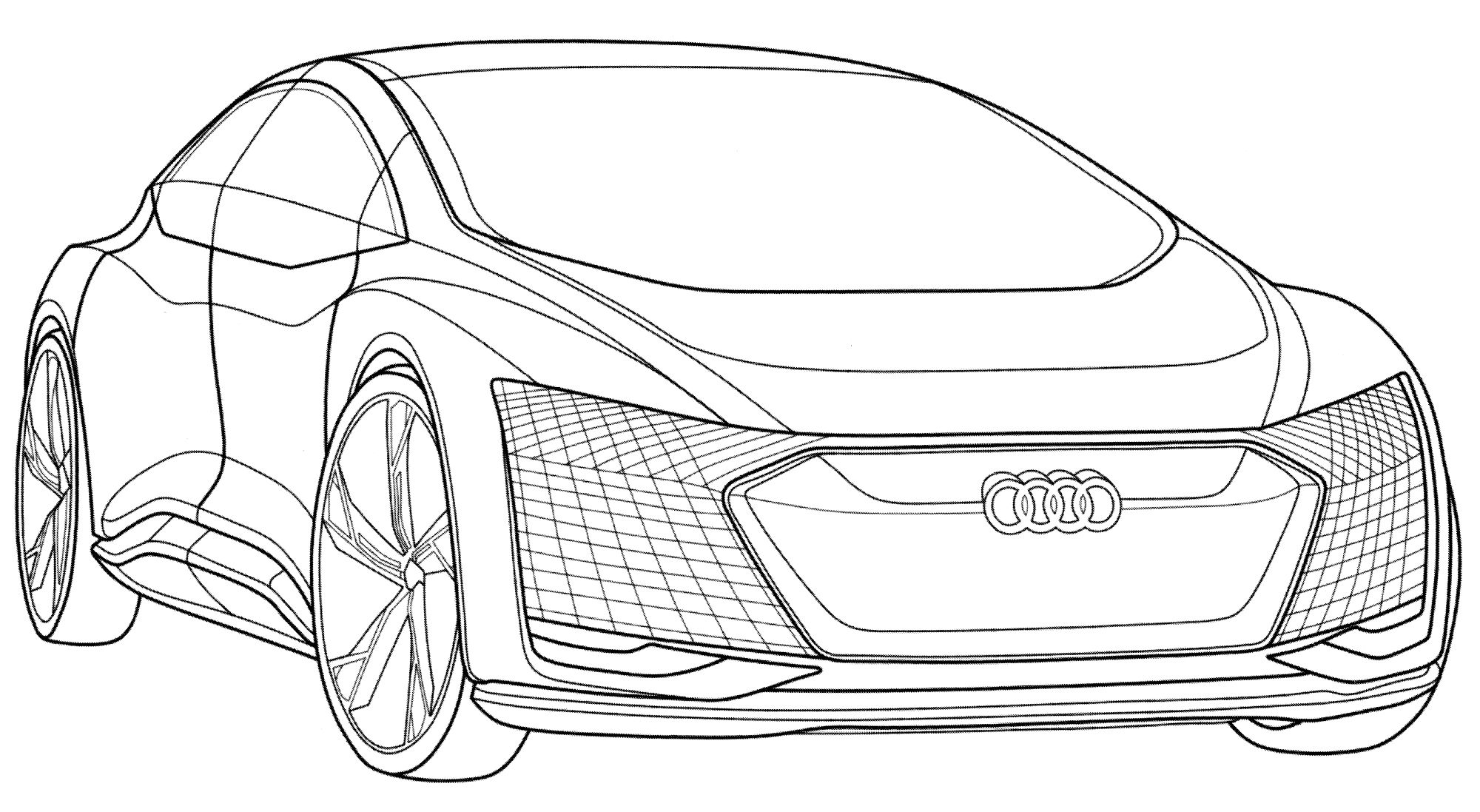 Раскраска Audi Aicon