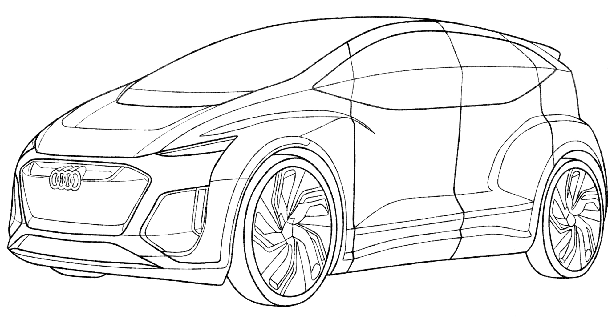 Раскраска Audi AI:ME