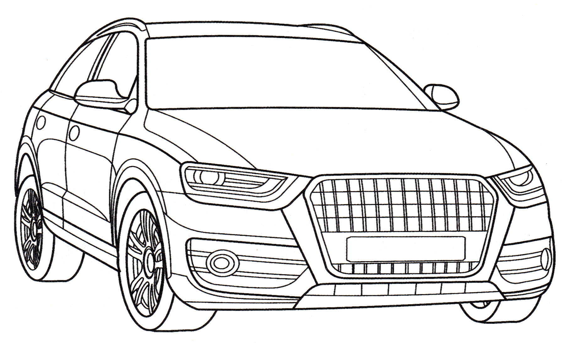 Раскраска Audi Q3