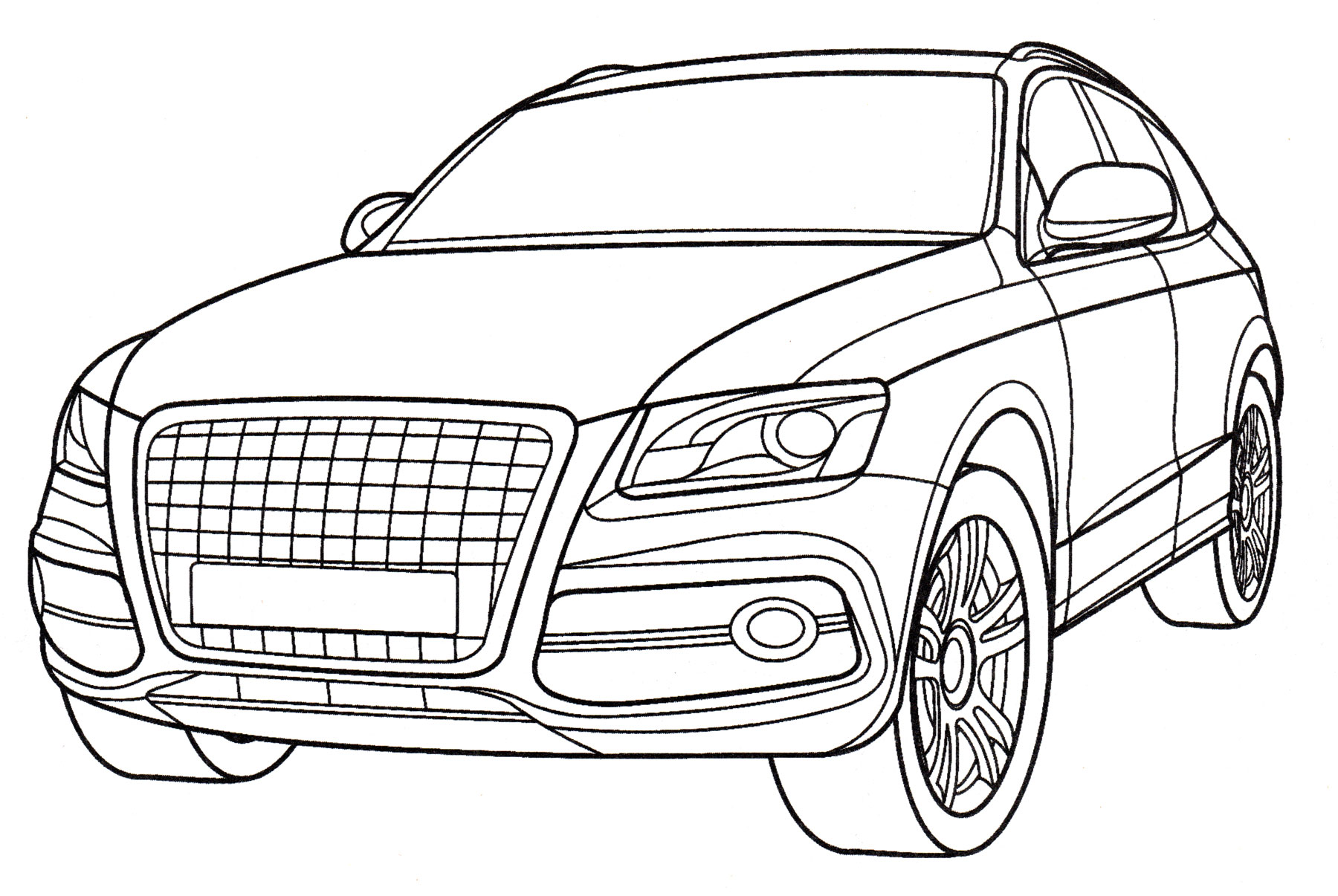 Раскраска Audi Q5