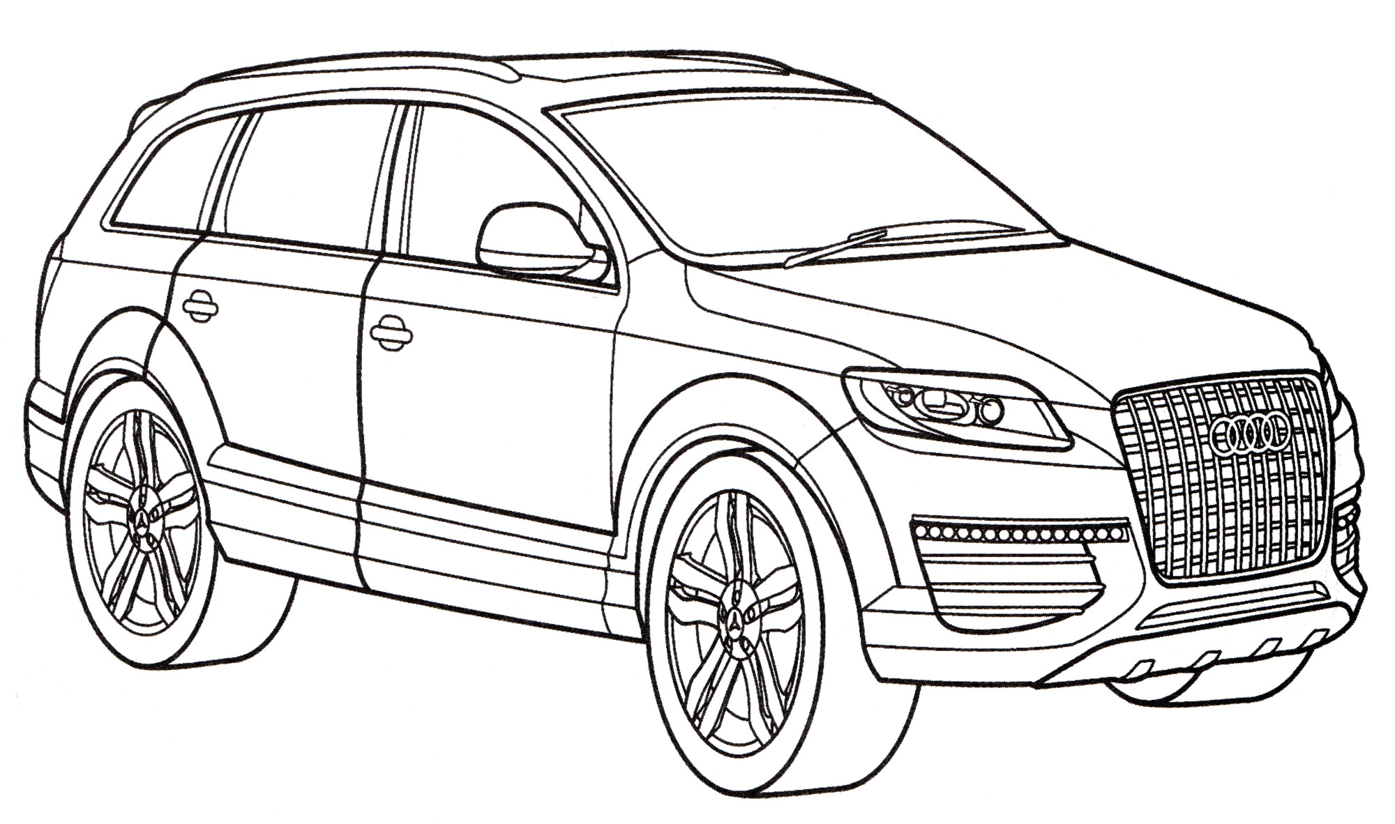 Раскраска Audi Q7