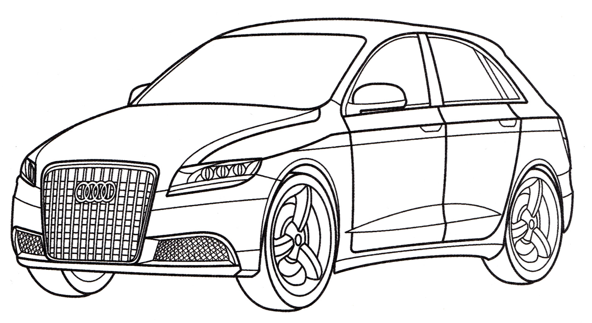 Раскраска Audi Roadjet