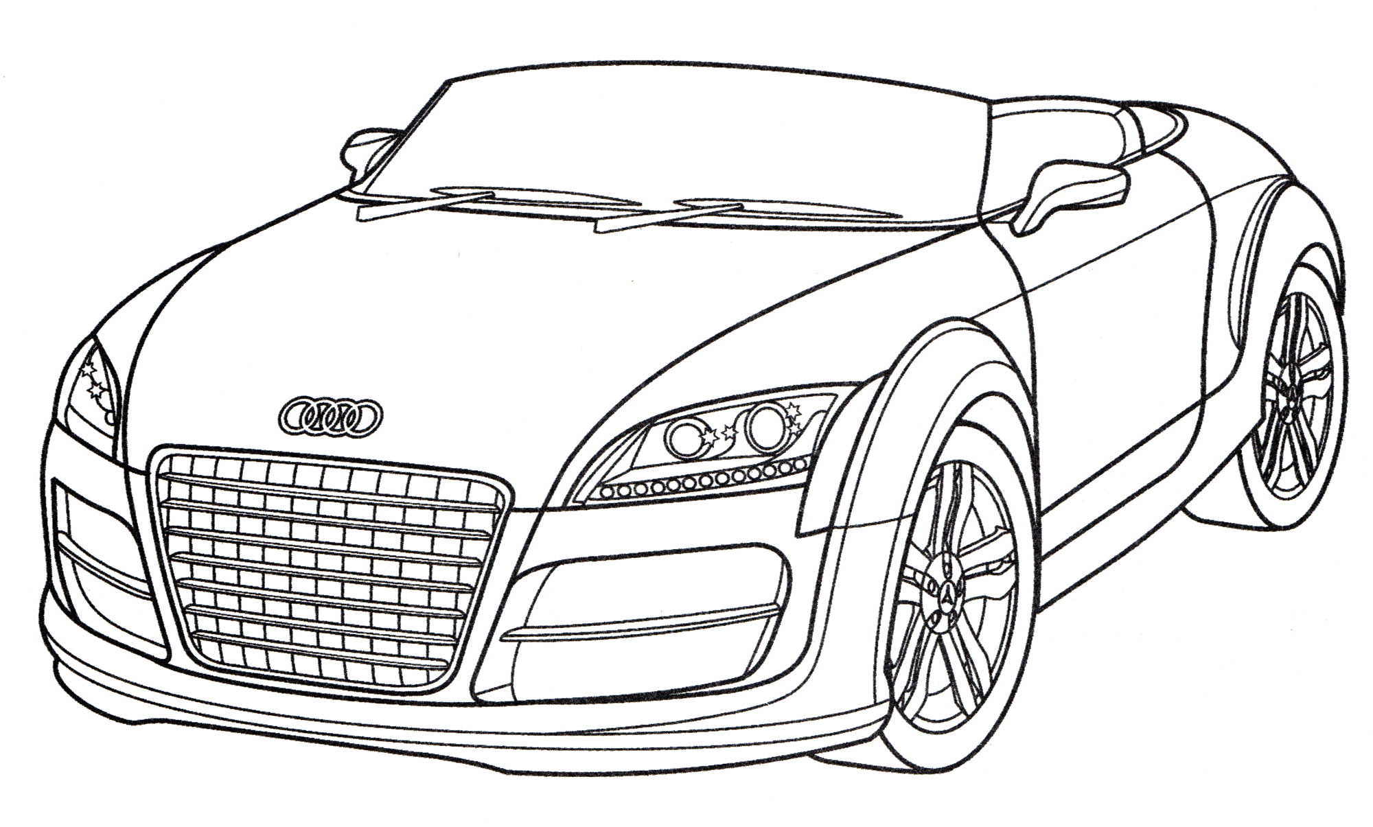 Раскраска Audi TT