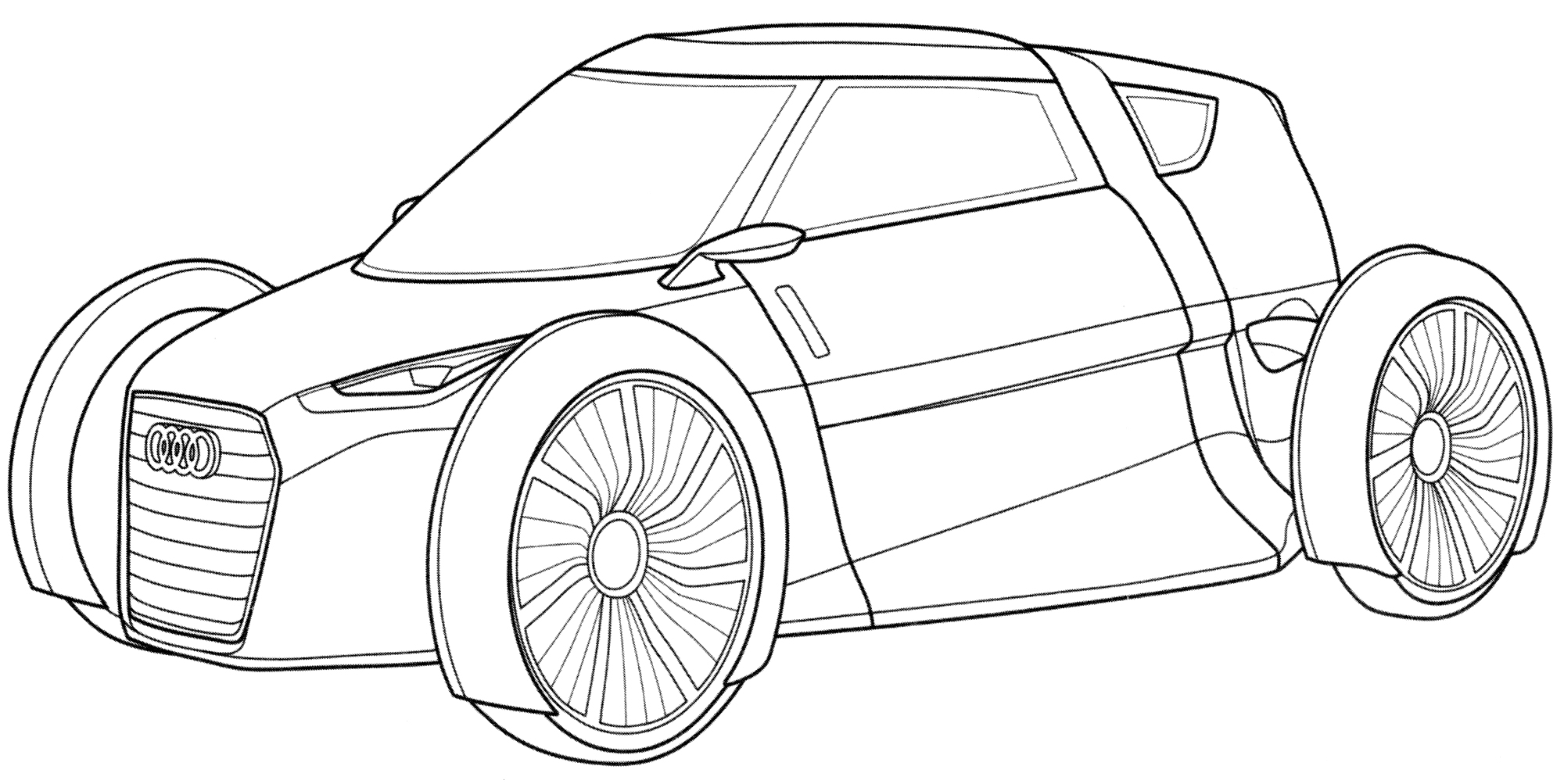 Раскраска Audi Urban Concept
