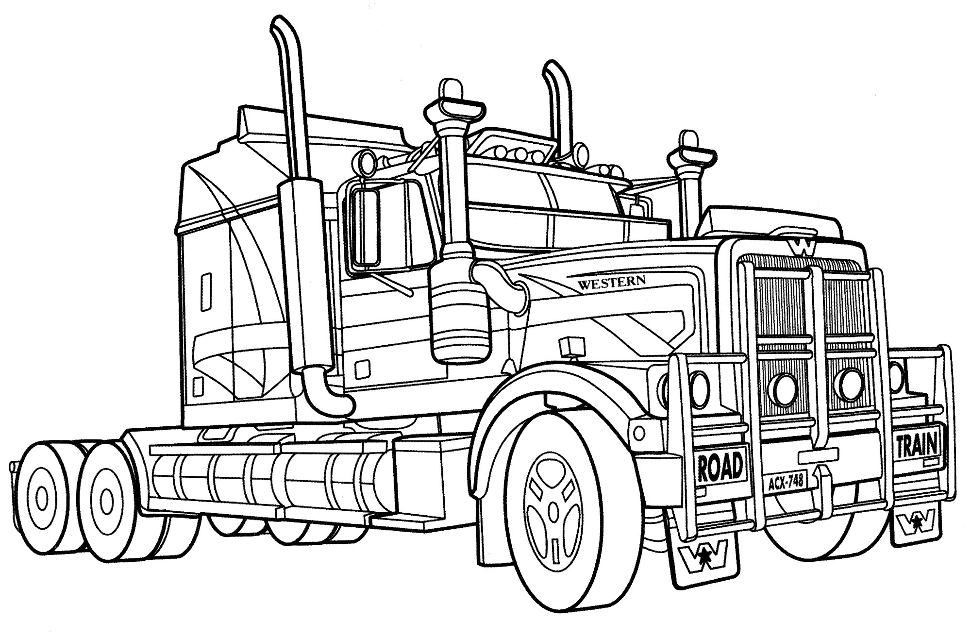 Раскраска Australian Truck