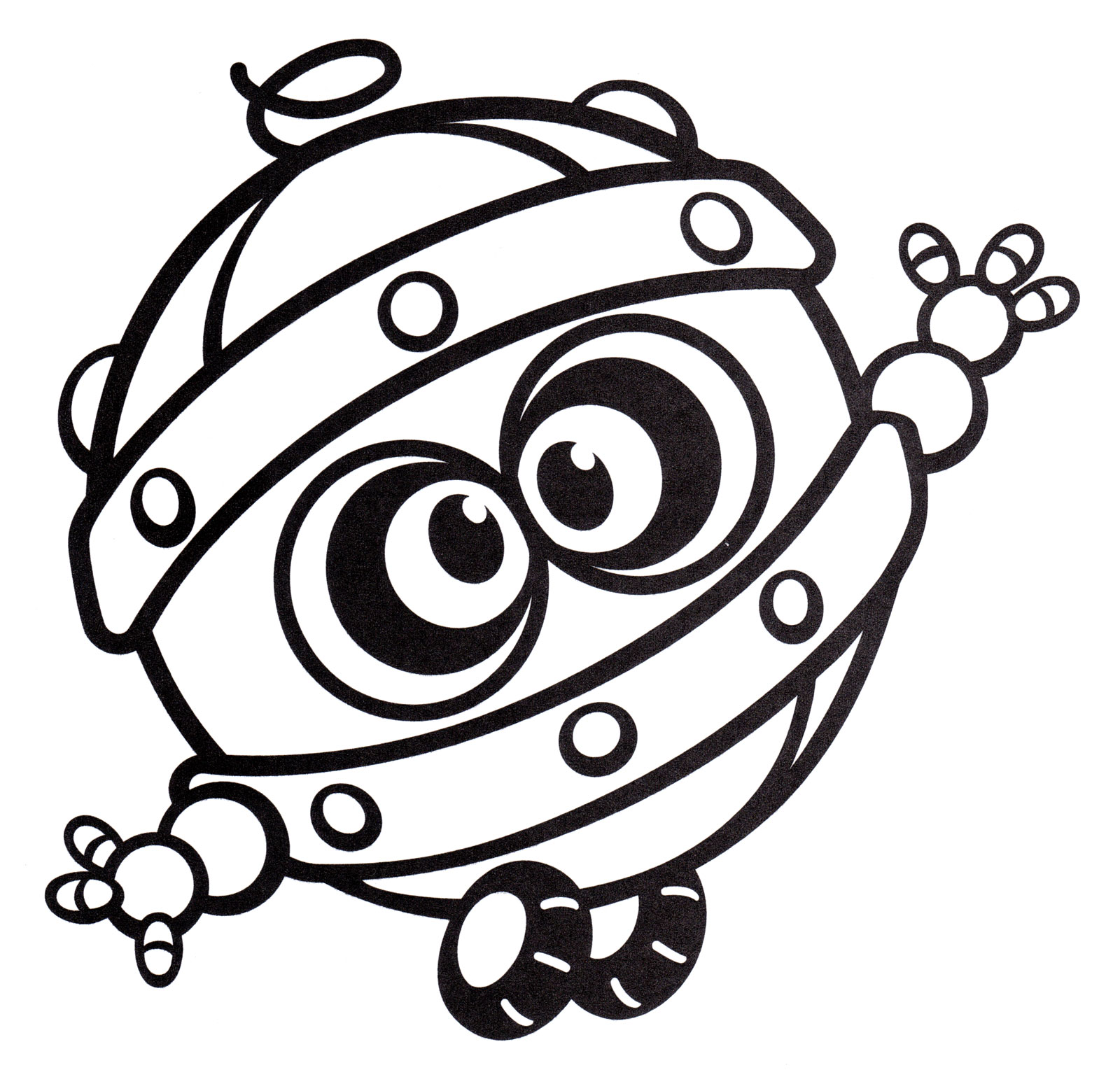 Раскраска Биби