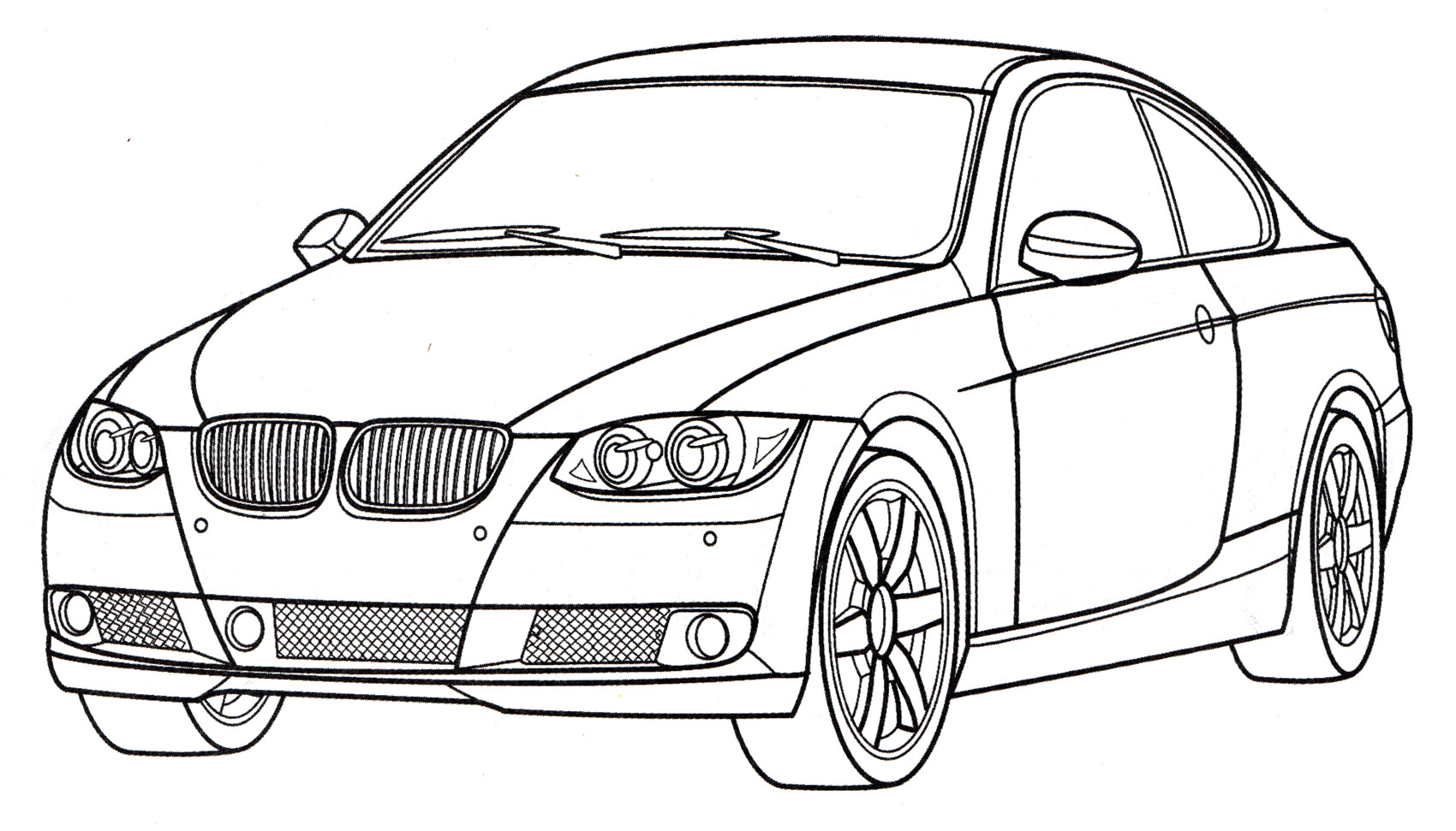 Раскраска BMW 3-series