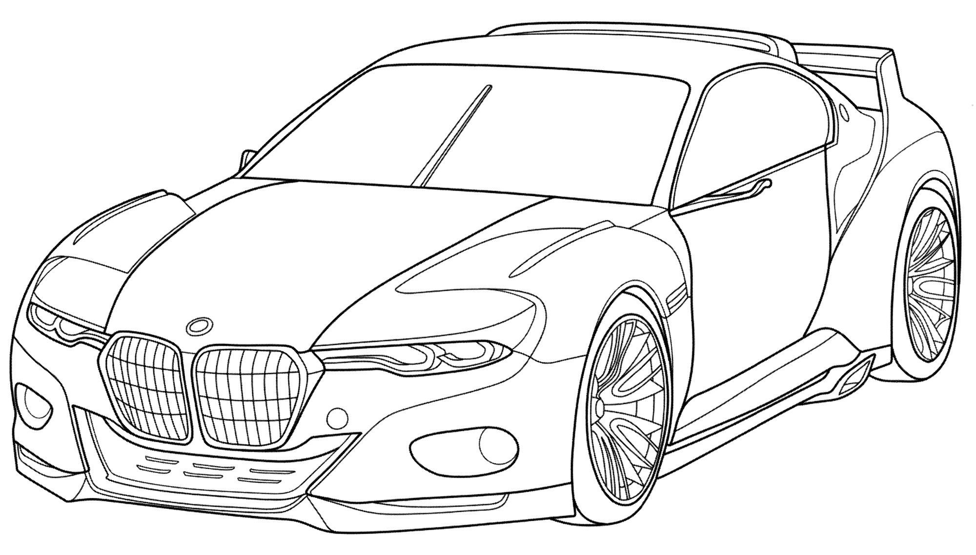 Раскраска BMW 3.0 CSL Hommage