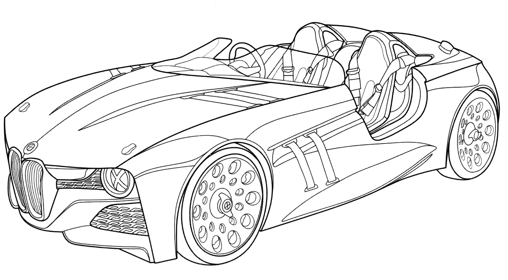 Раскраска BMW 328 Hommage
