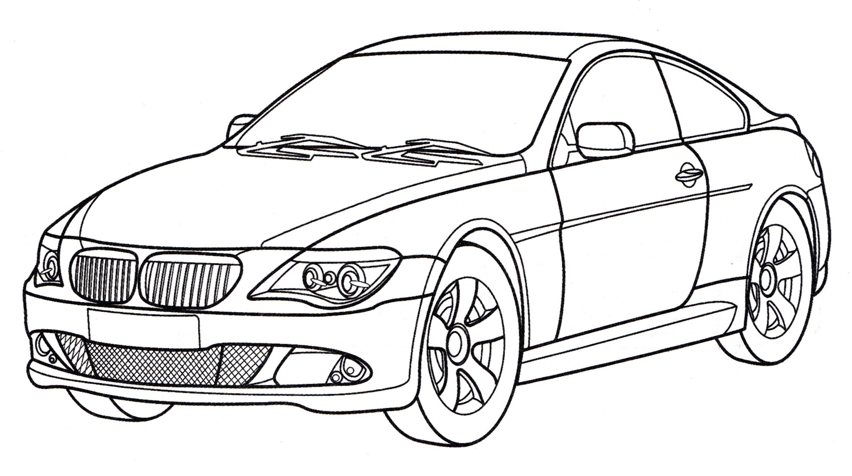 Раскраска BMW 650i Coupe