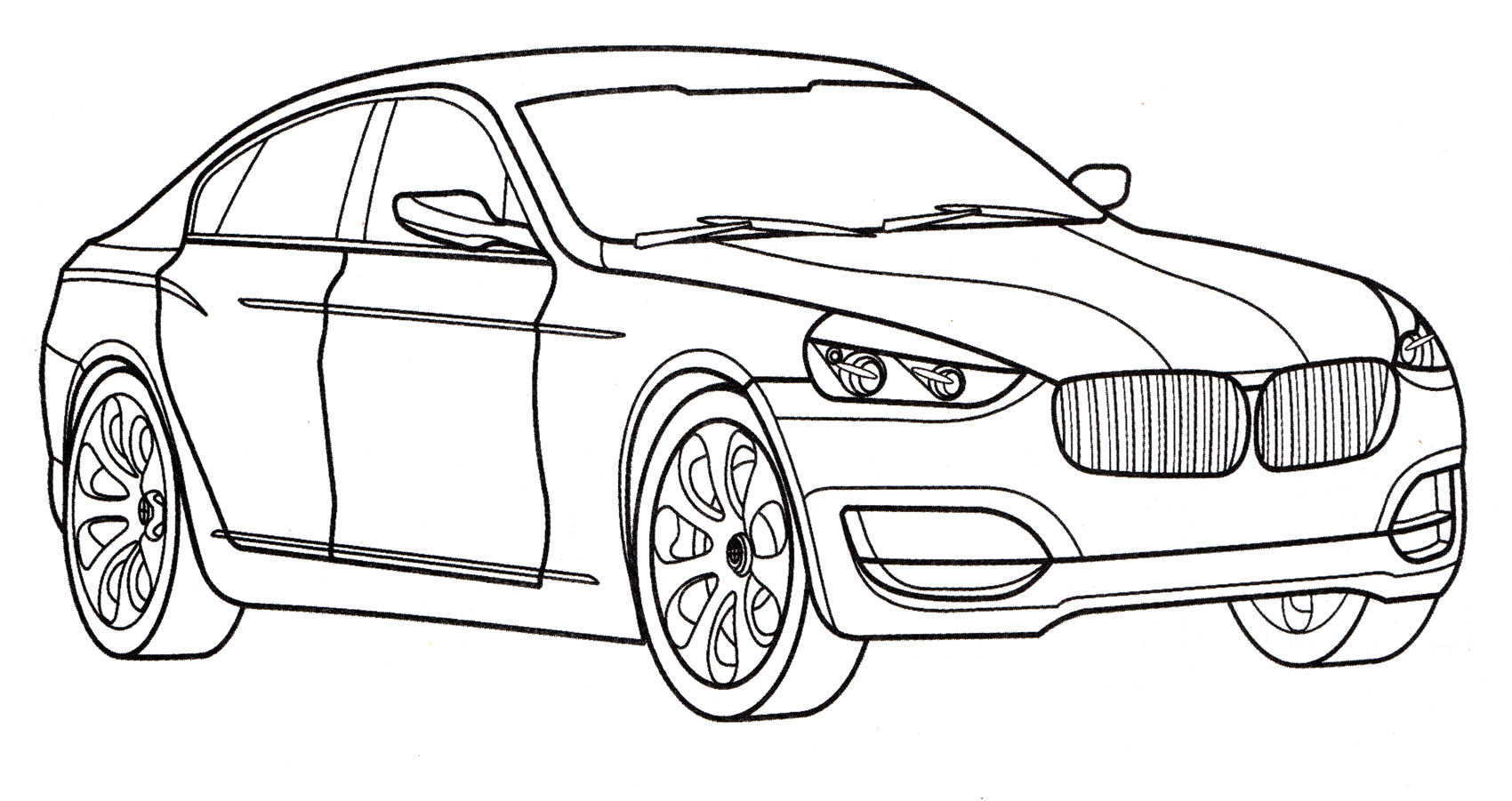 Раскраска BMW CS