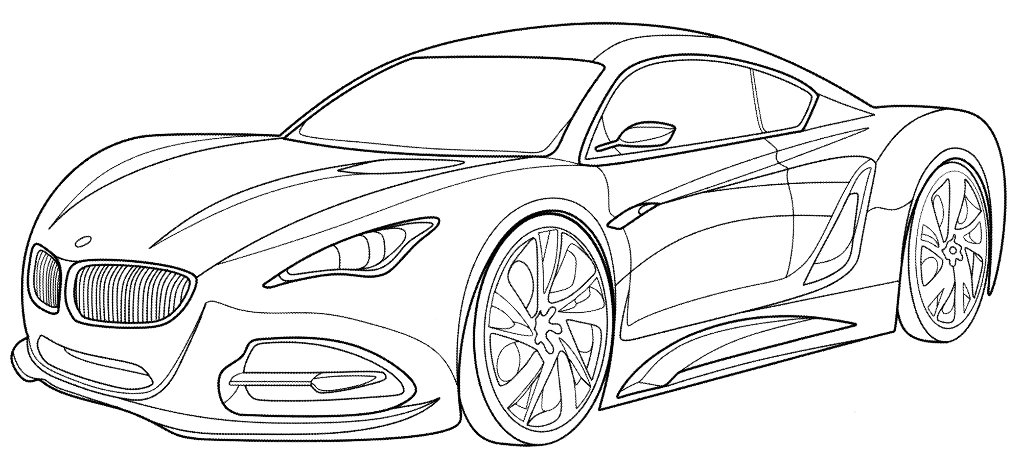 Раскраска BMW CSX
