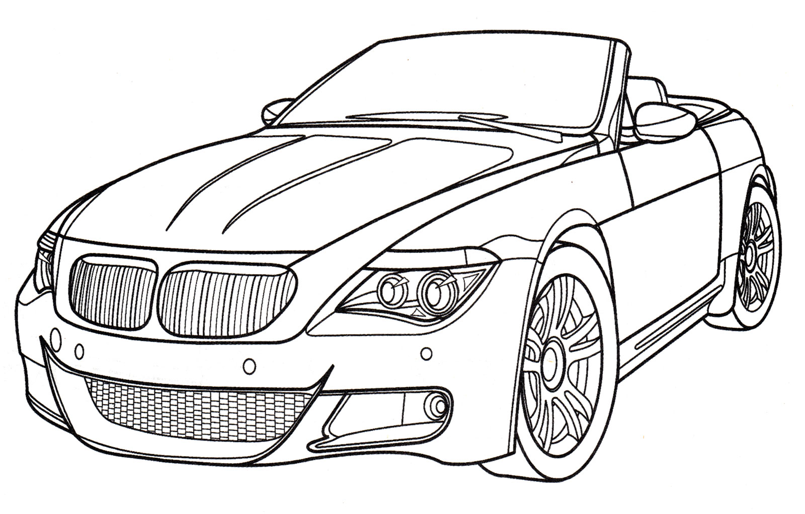 Раскраска BMW M6 Coupe
