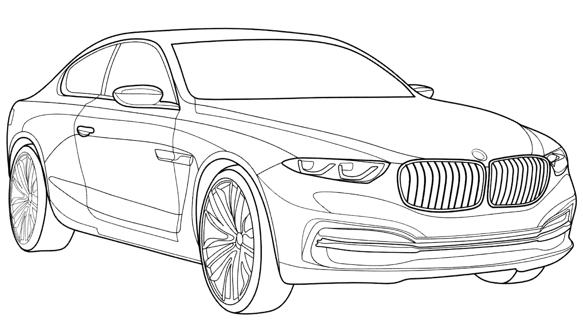 Раскраска BMW Pininfarina Gran Lusso