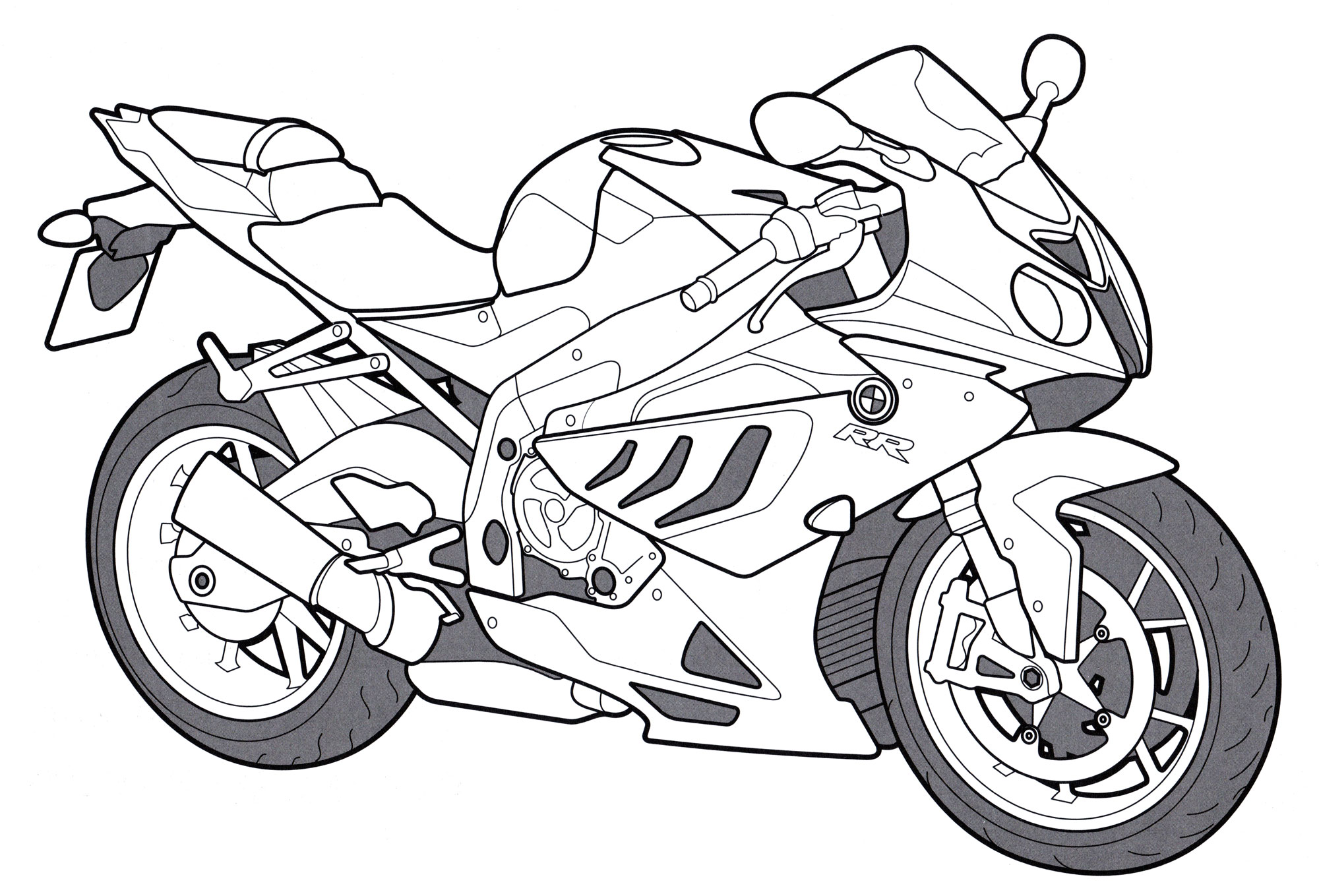 Раскраска BMW S1000 RR