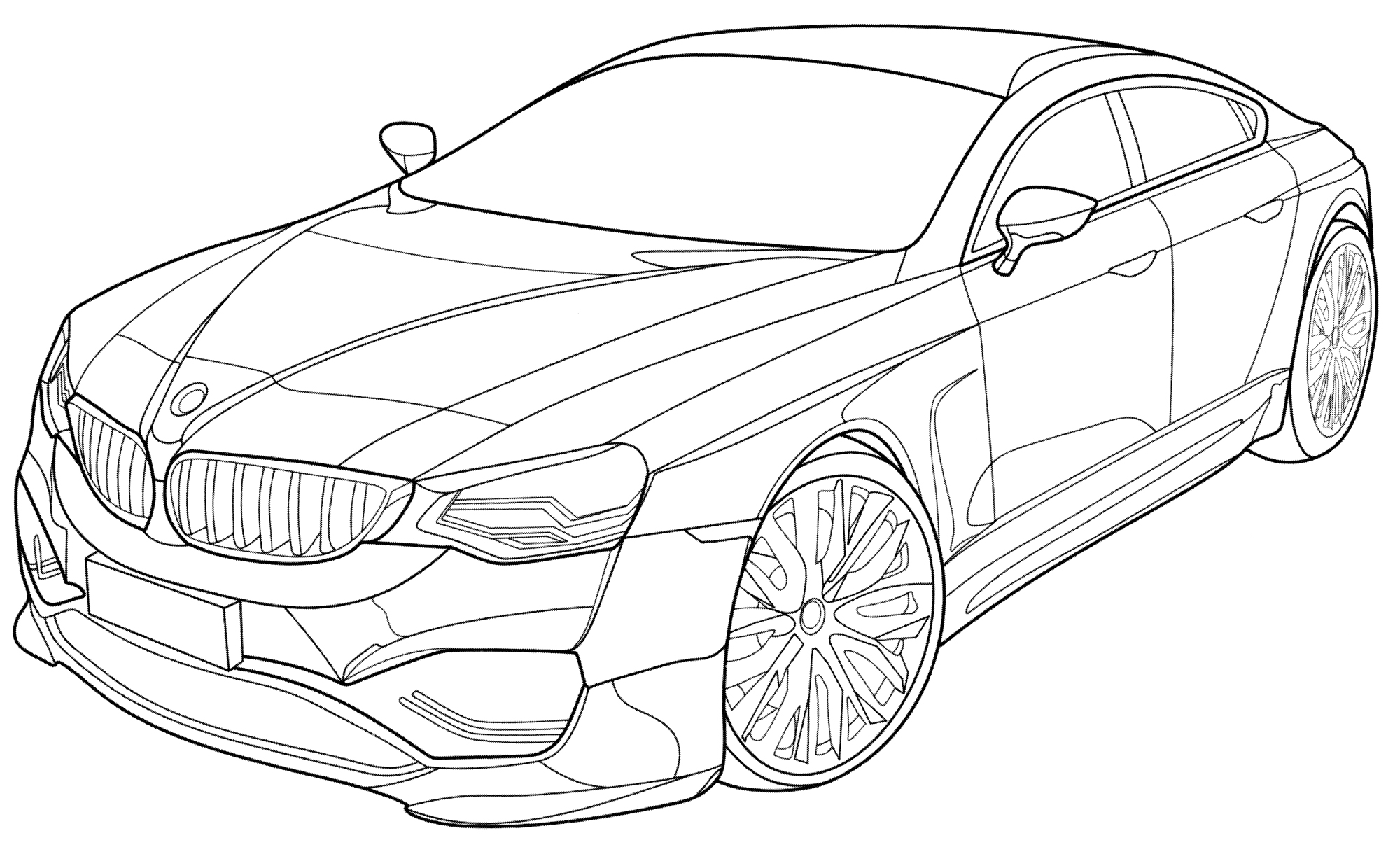 Раскраска BMW Sportback Concept