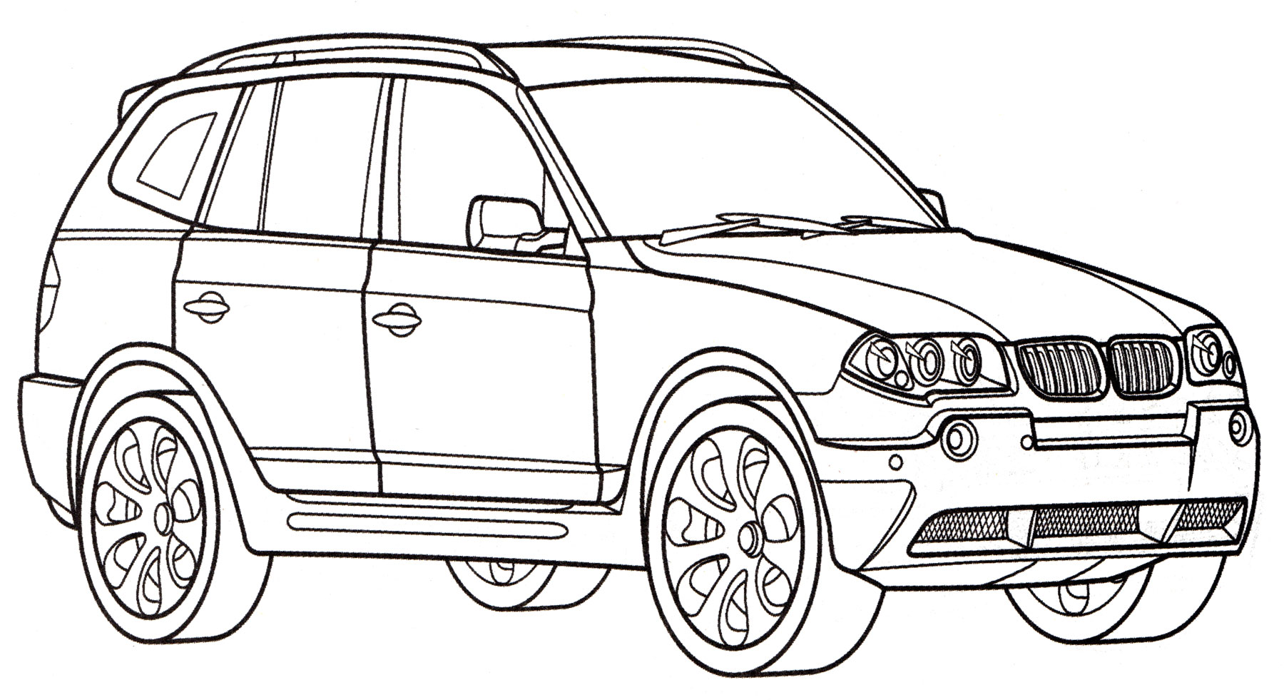 Раскраска BMW X3