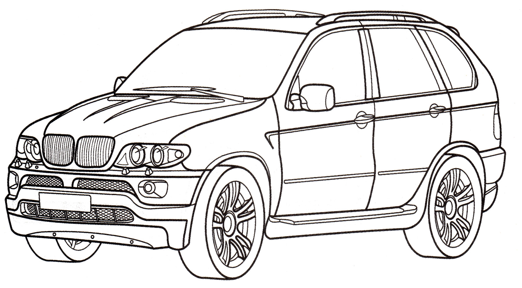 Раскраска BMW X5