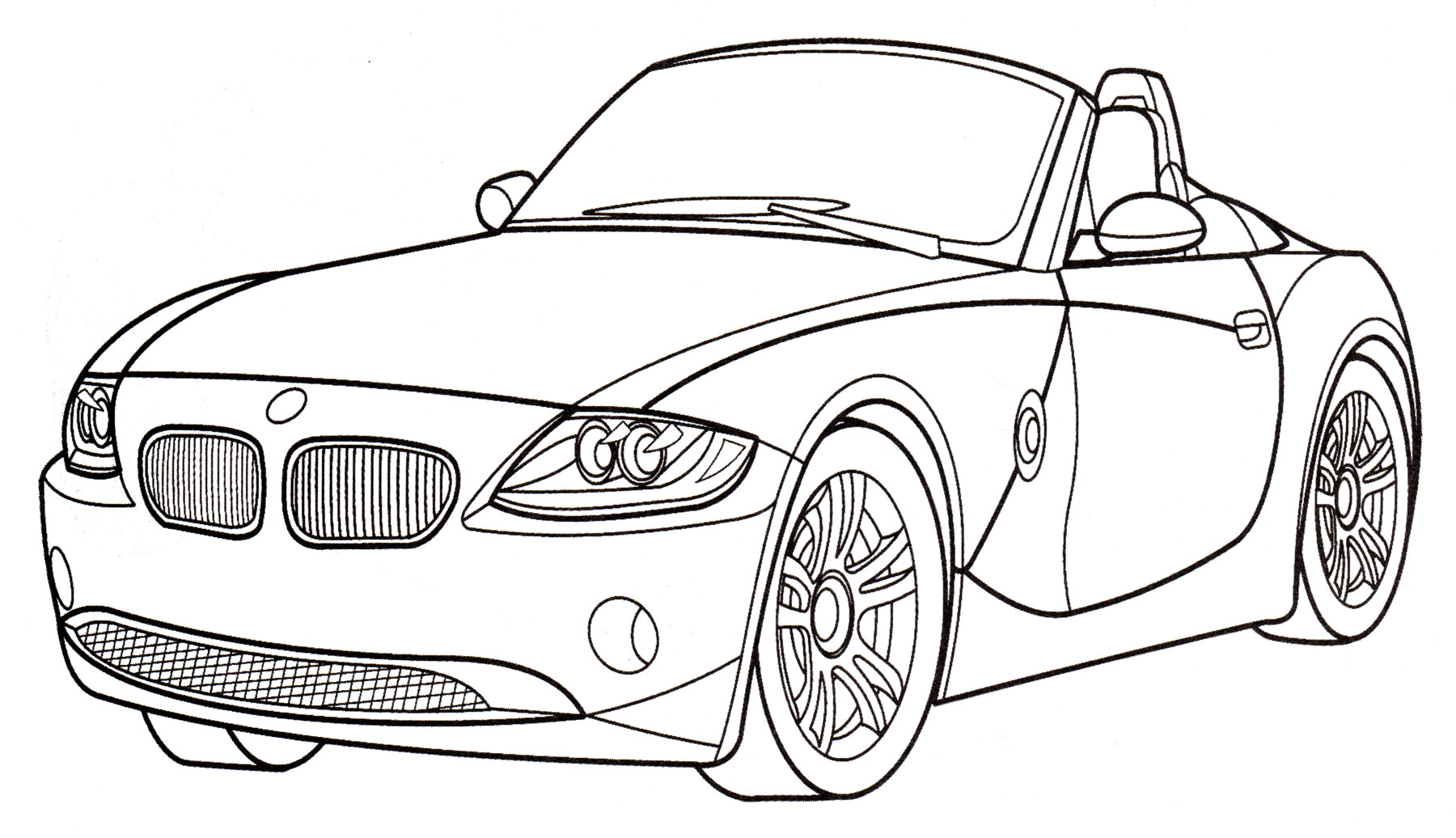 Раскраска BMW Z4