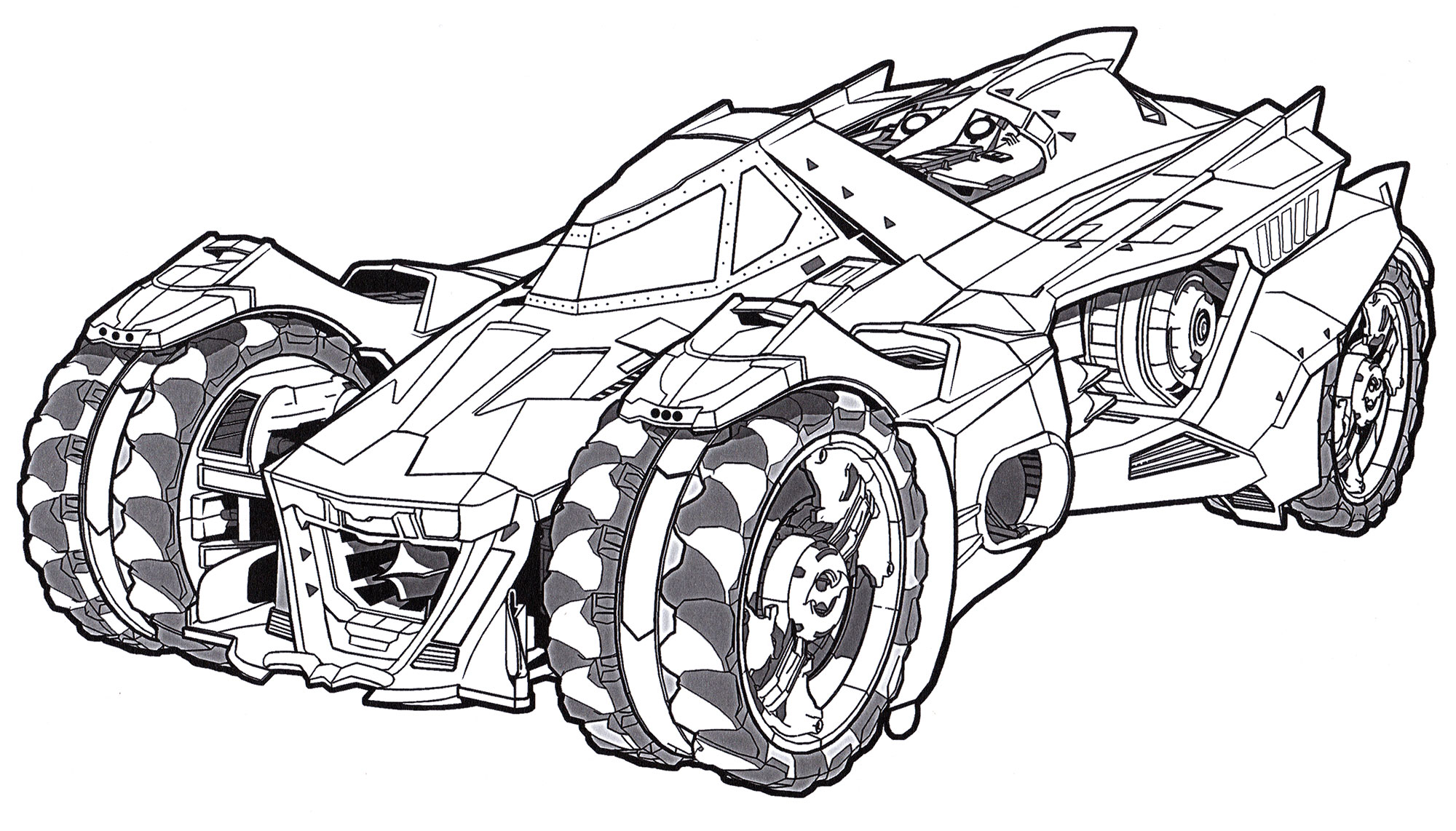 Раскраска Caresto Arkham Knight