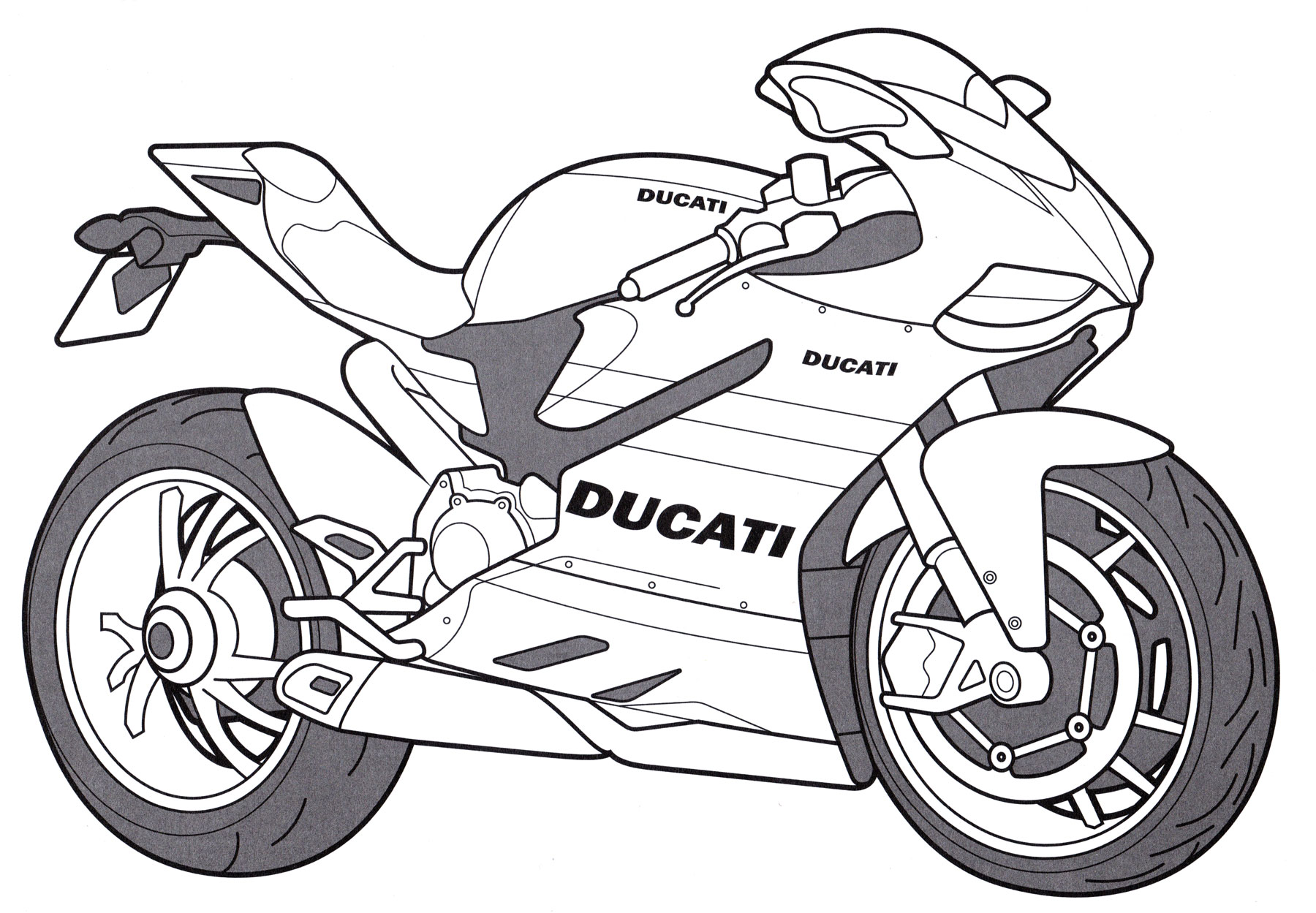 Раскраска Ducati 1199 Panigale