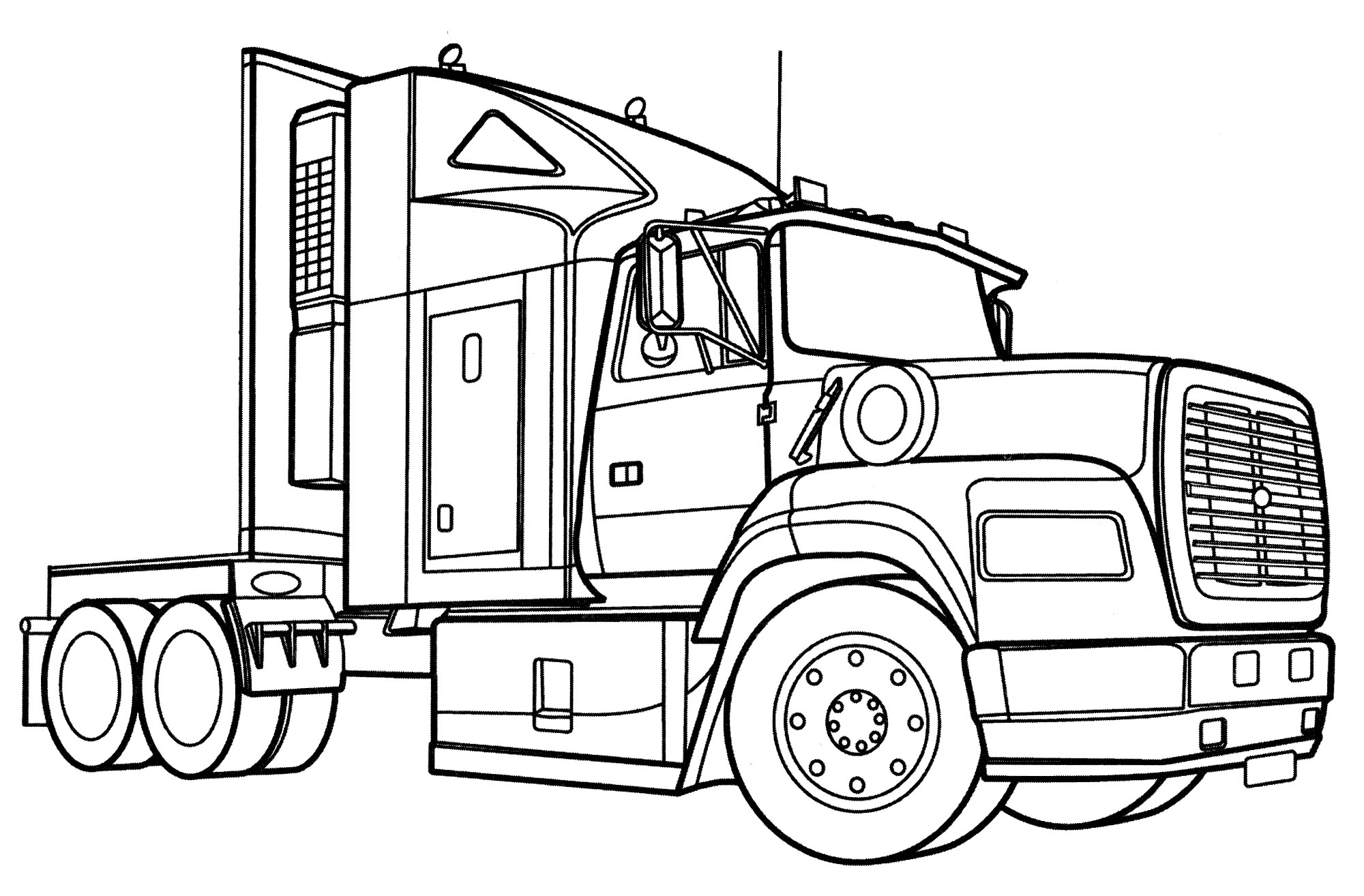 Раскраска Far West Trucking