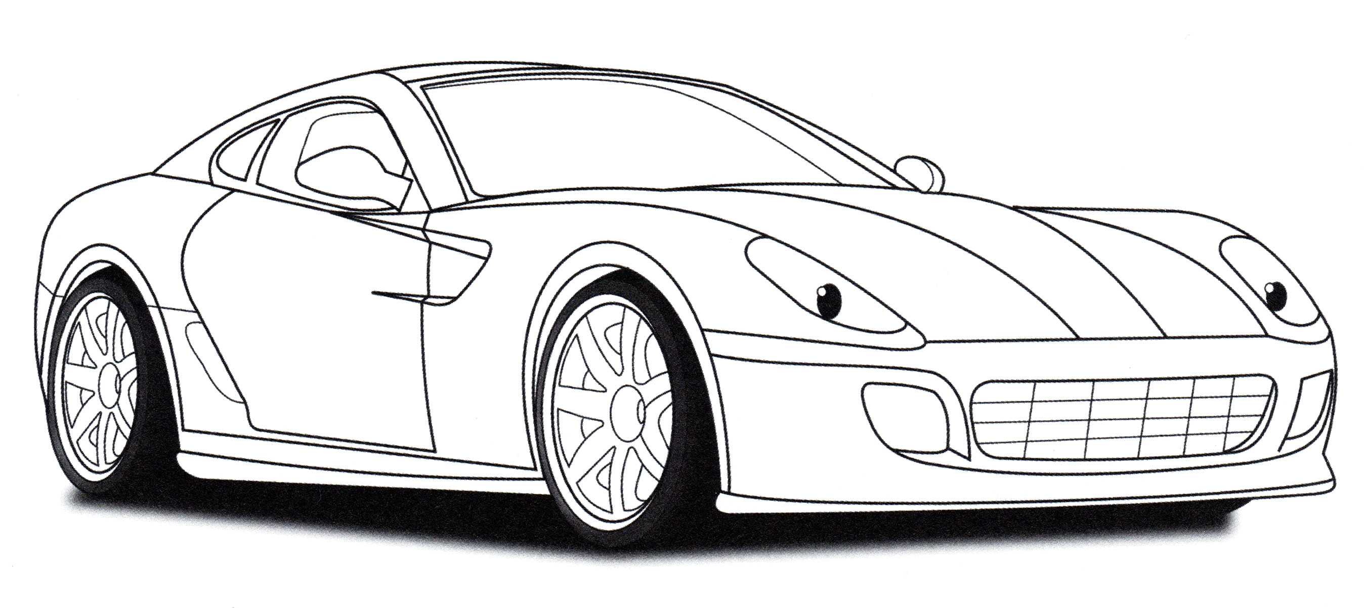 Раскраска Ferrari 599 GTB
